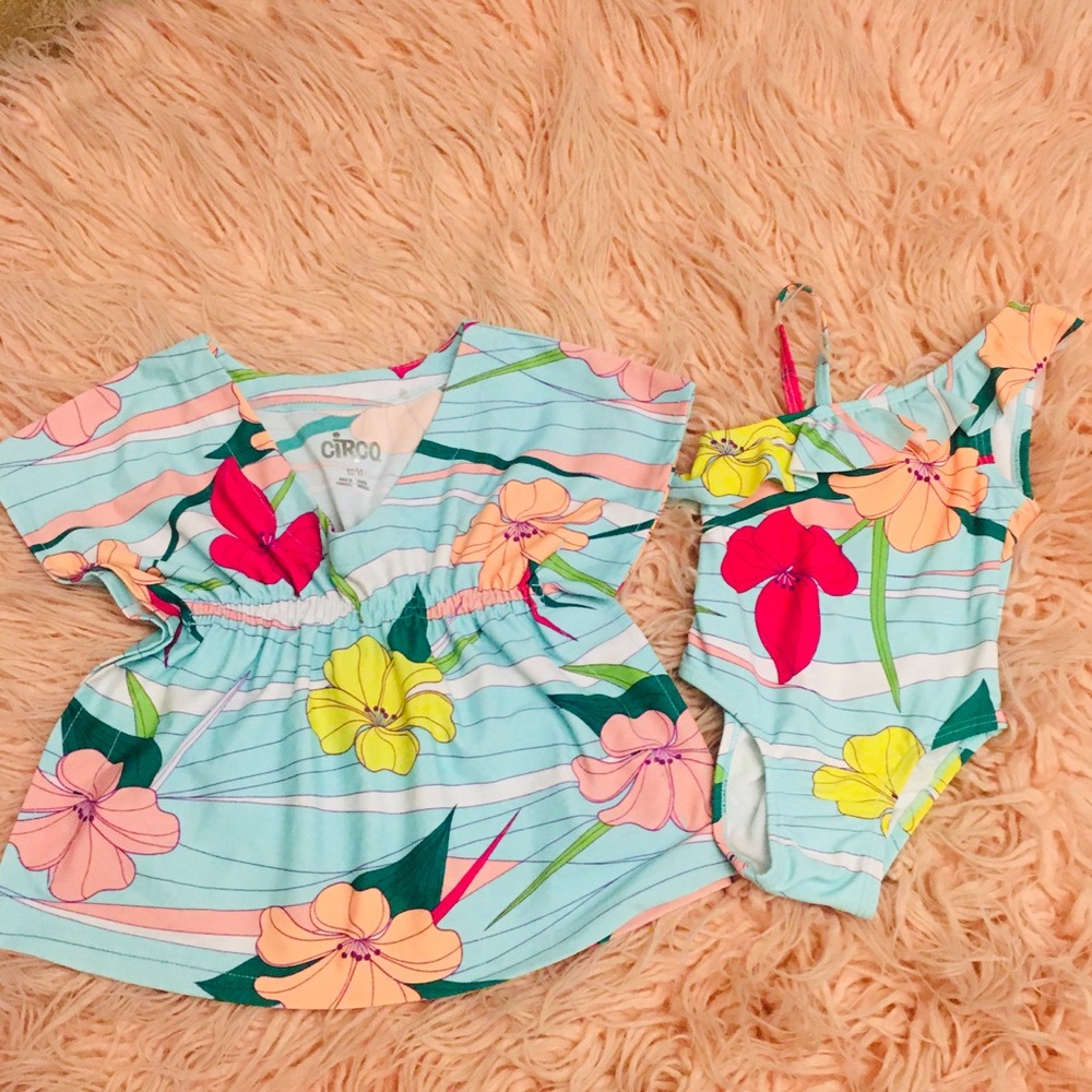 BABY SWIMSUIT / COVER UP SET